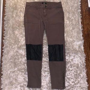 BDG leather knee jeans